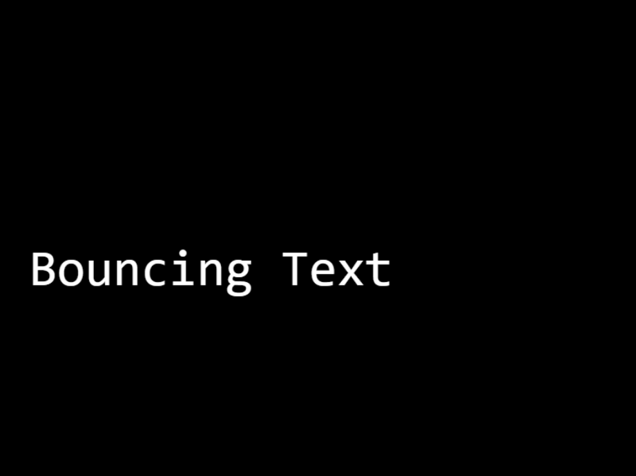 [BS-01] Bouncing Text - Teaser